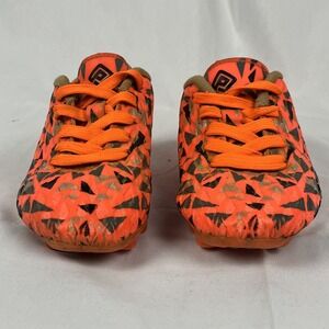 Dream Pairs Kids Soccer Cleats Size 10 US Orange Black Geometric Firm Ground